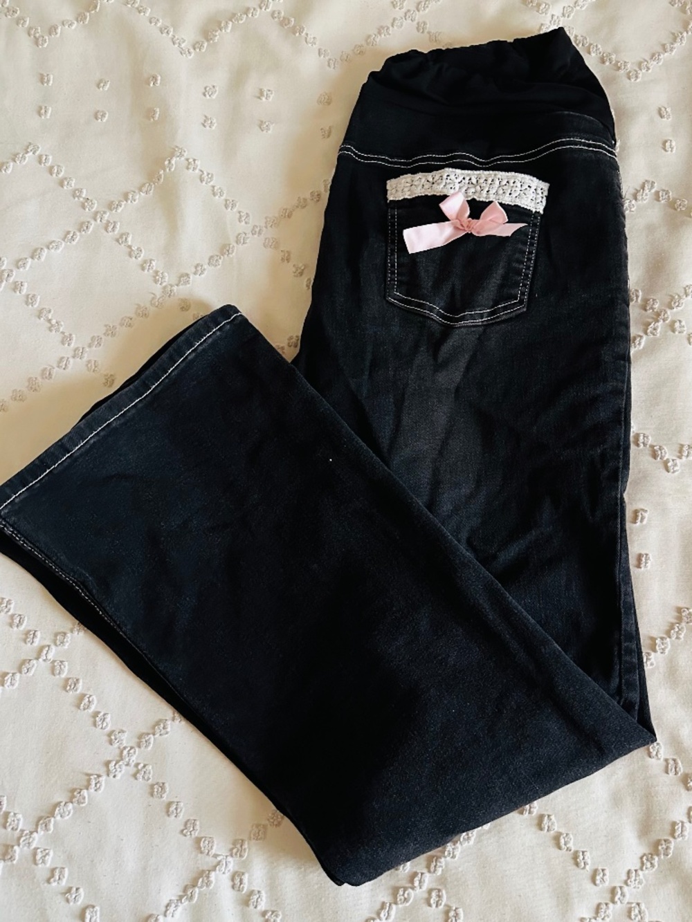 Maternity high waist jean
